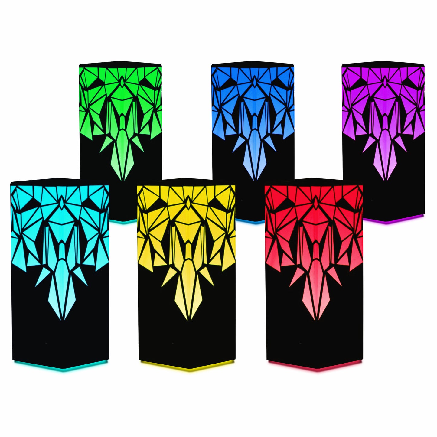 Friendship Lamps - Telepathy Raining Diamonds Design