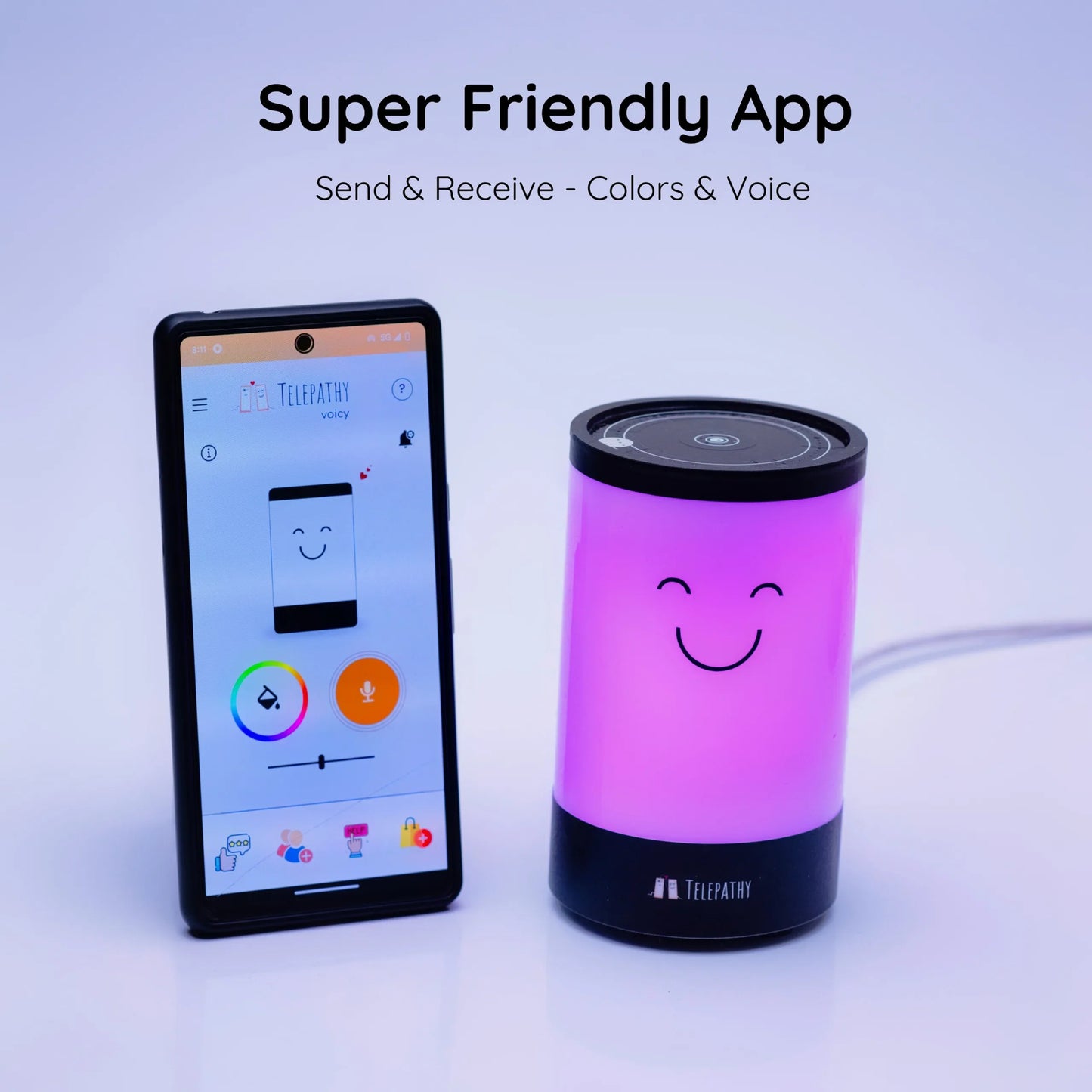 Friendship lamps with voice message - Telepathy Voicy