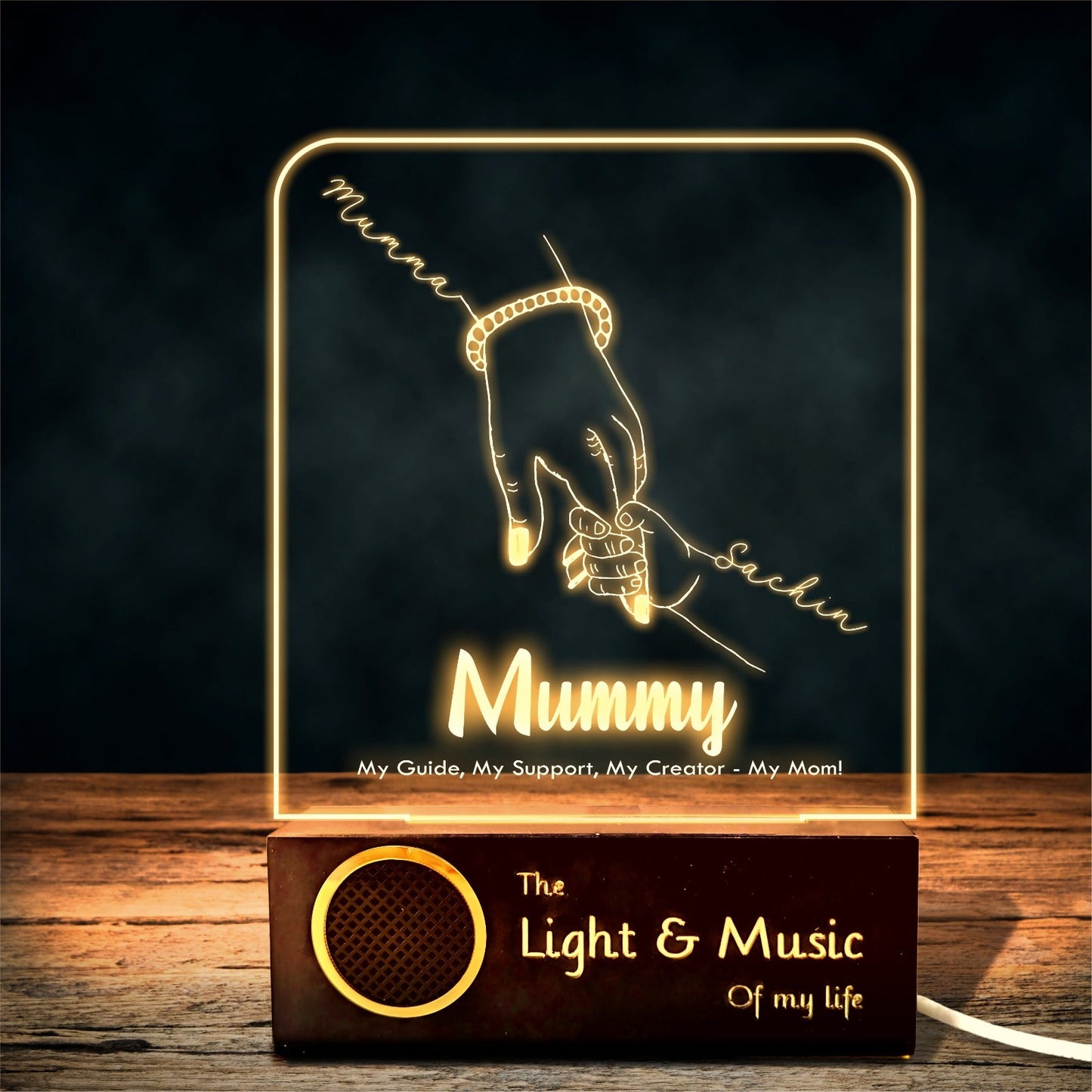 Guiding Light: Personalized Mom & Child Lamp