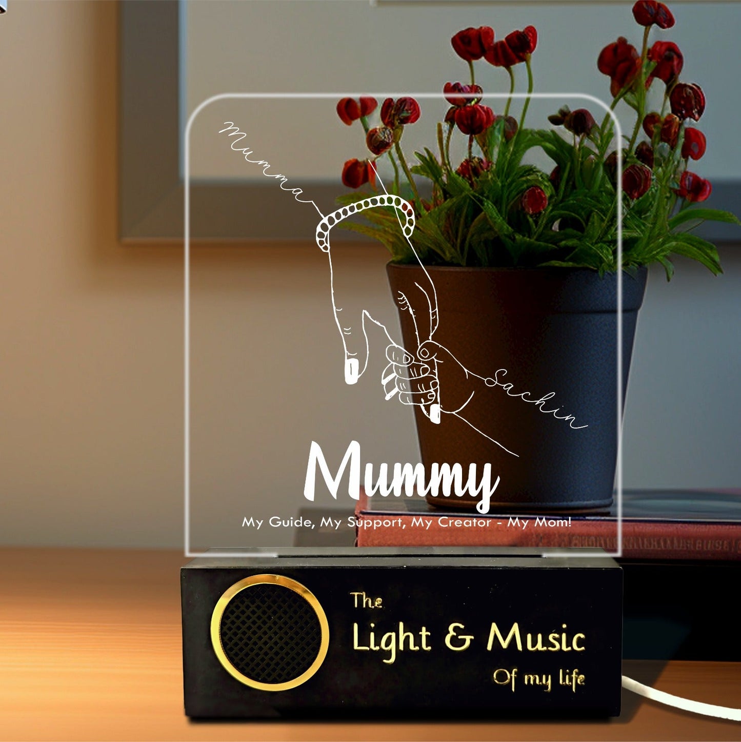 Guiding Light: Personalized Mom & Child Lamp
