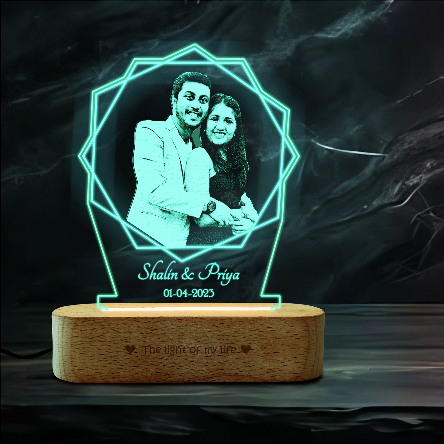 Lotus Light Photo Frame