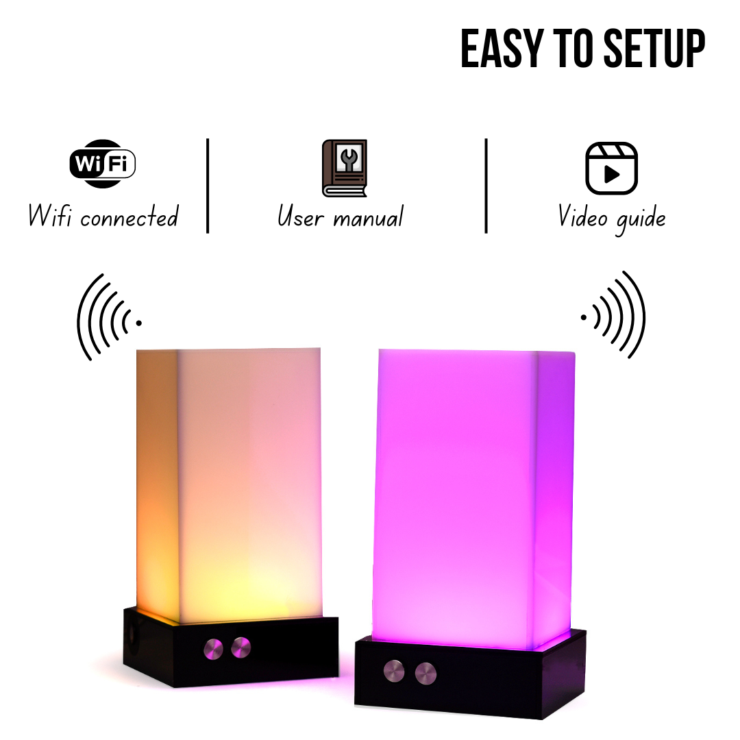 Telepathy Crystal Long Distance Touch Lamps