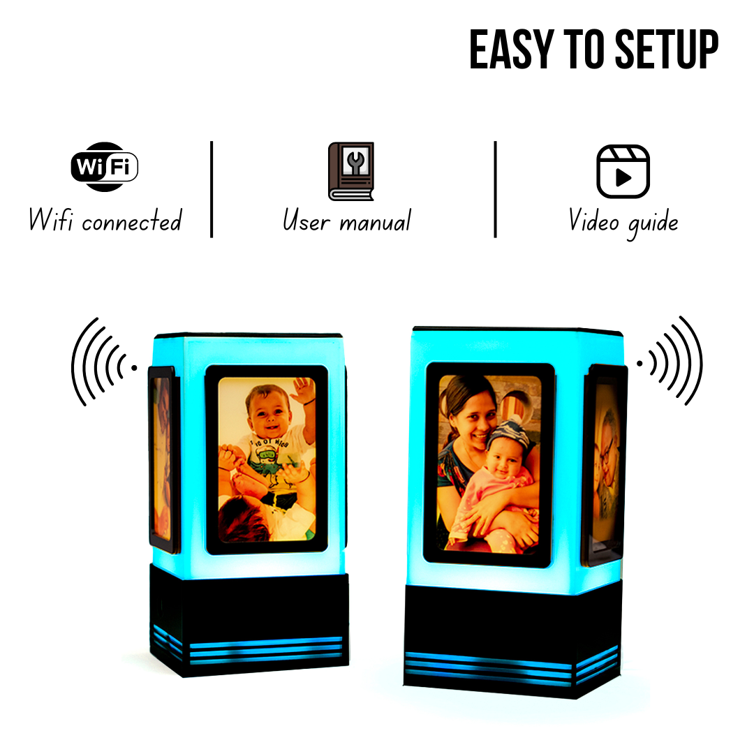 Friendship Lamps With Photo Insertions - Telepathy Long distance lamps for friends & family
