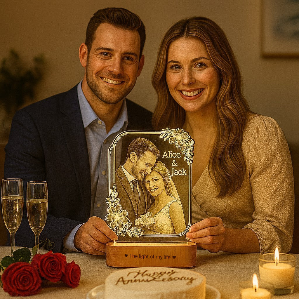 Precious Memories – Engraved Acrylic Photo Lamp