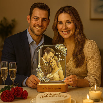 Precious Memories – Engraved Acrylic Photo Lamp