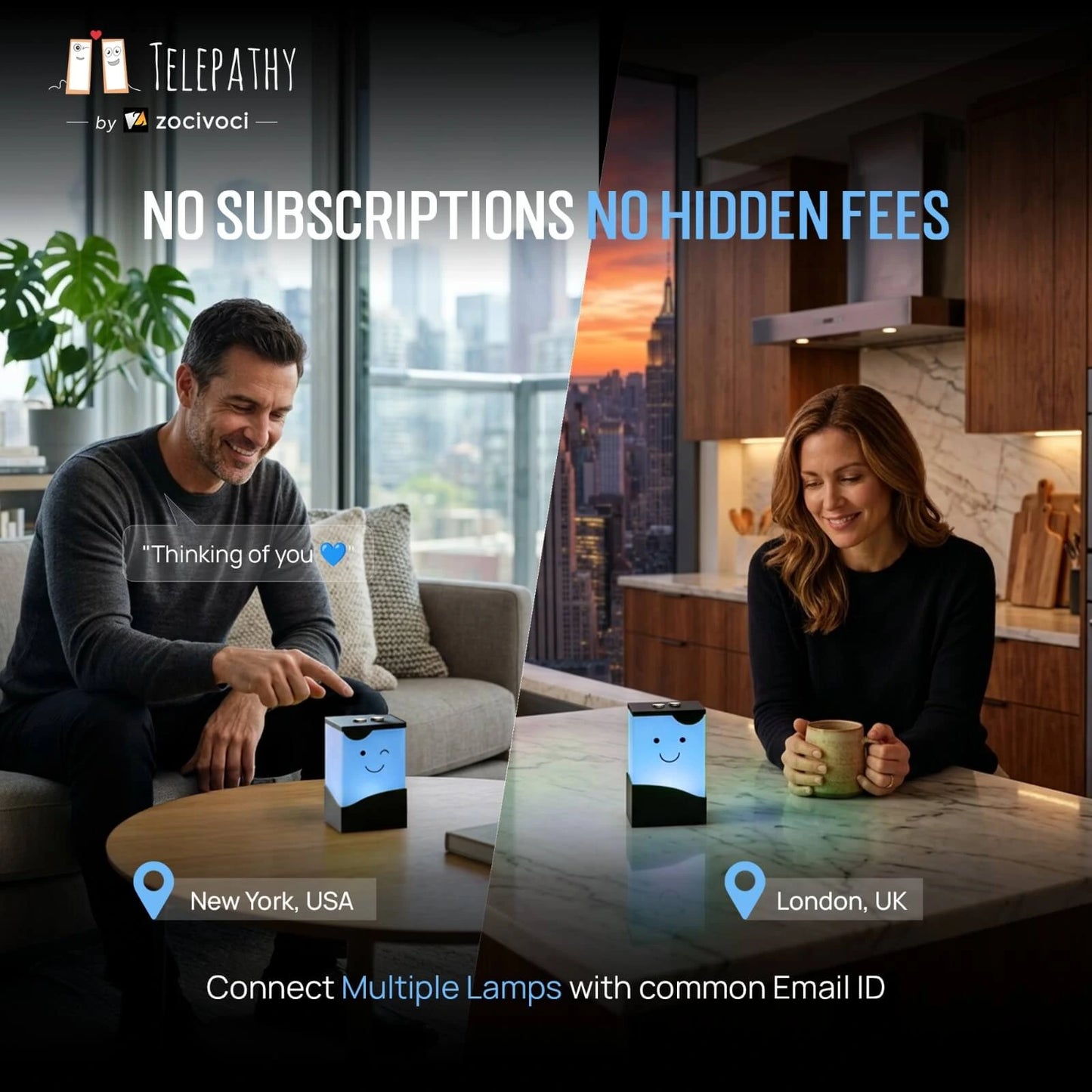 Cutest Friendship Lamps - Telepathy Toddlers