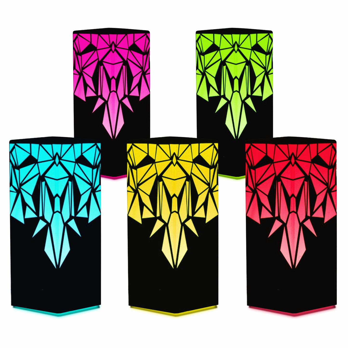 Friendship Lamps - Telepathy Raining Diamonds Design