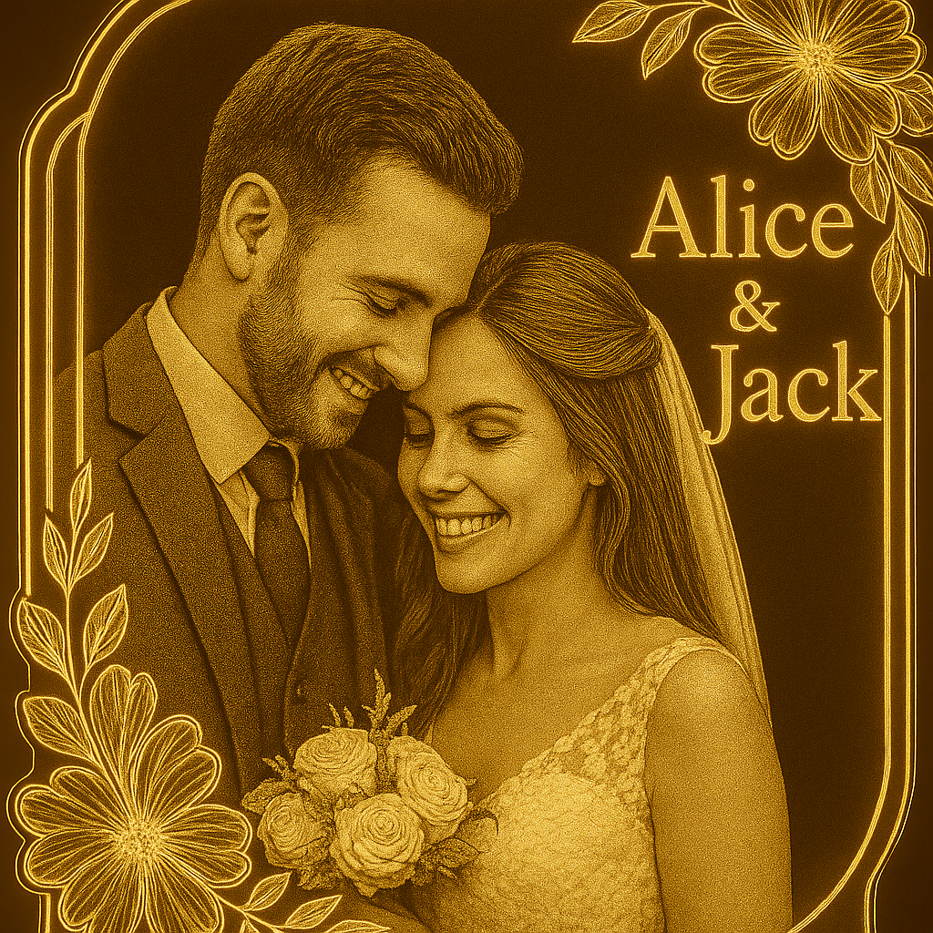 Precious Memories – Engraved Acrylic Photo Lamp