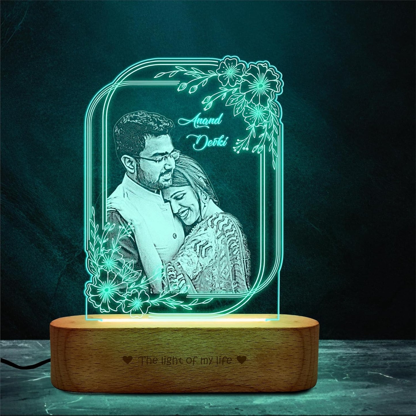 Precious Memories – Engraved Acrylic Photo Lamp