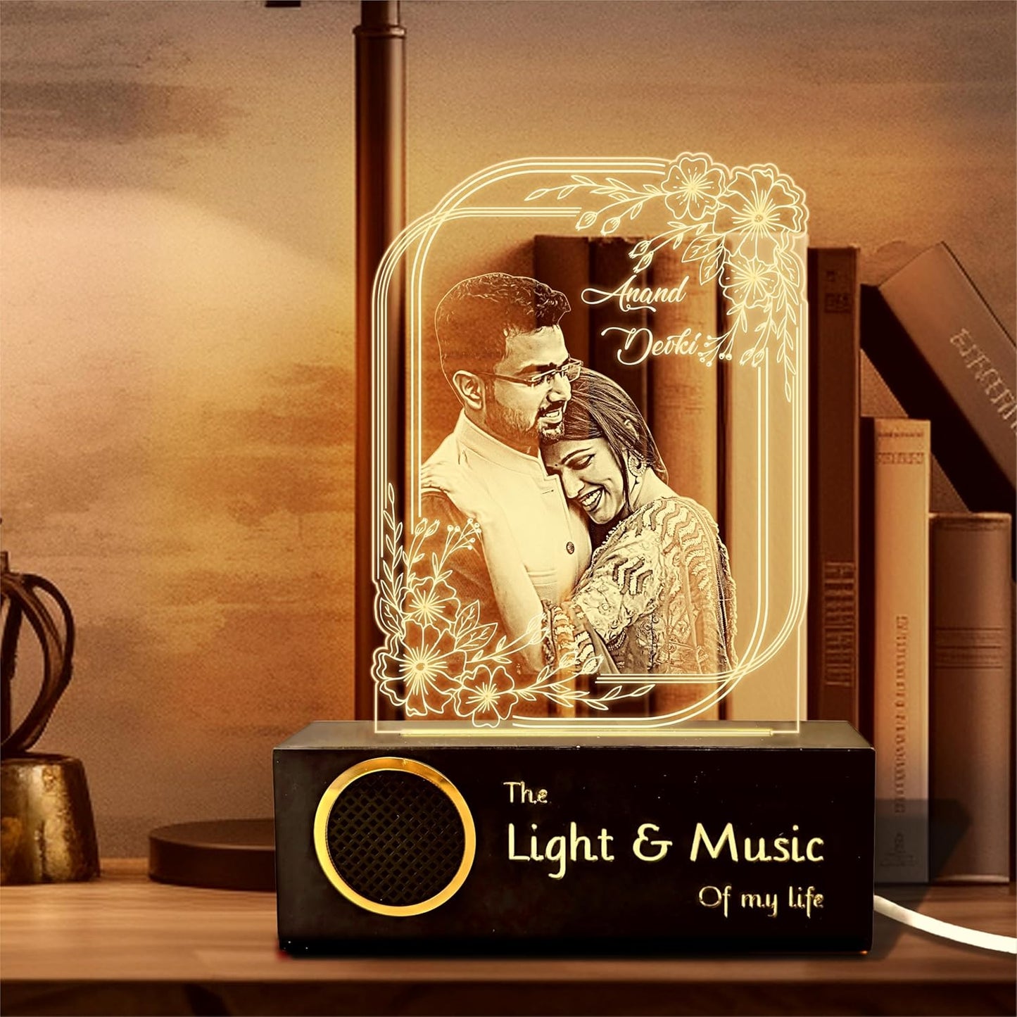 Precious Memories – Engraved Acrylic Photo Lamp
