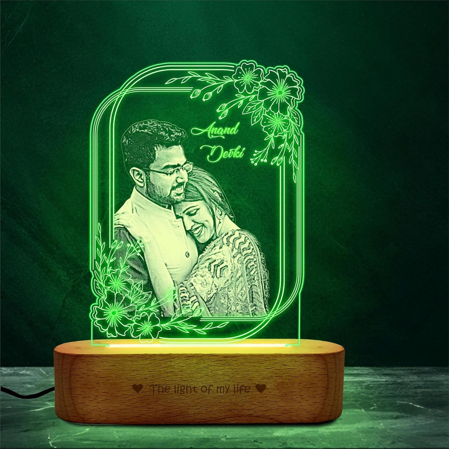 Precious Memories – Engraved Acrylic Photo Lamp