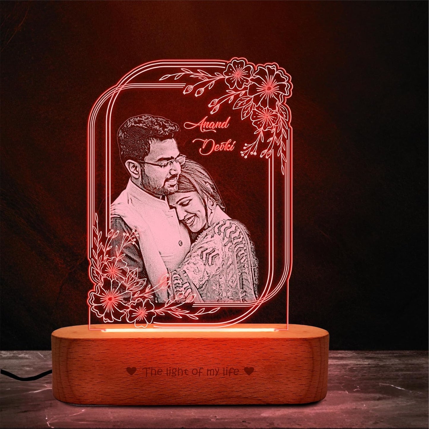 Precious Memories – Engraved Acrylic Photo Lamp