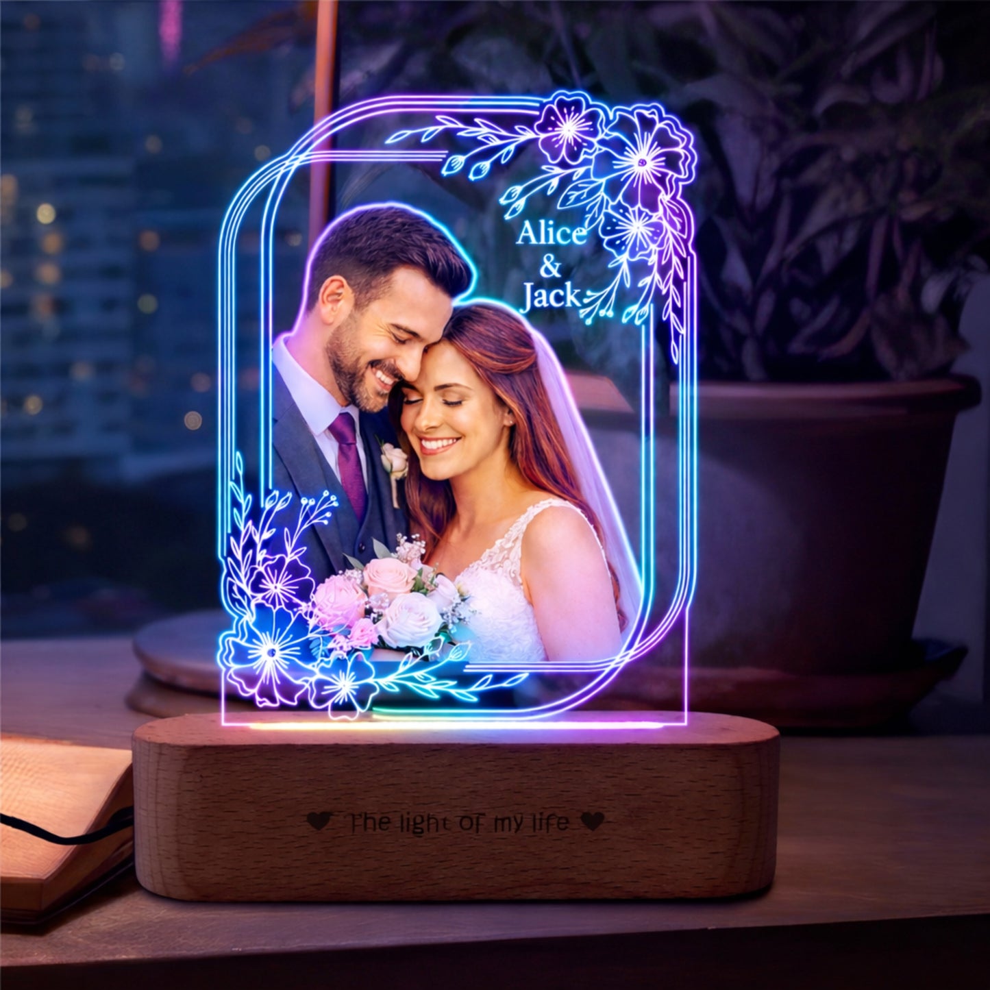 Precious Memories – Engraved Acrylic Photo Lamp