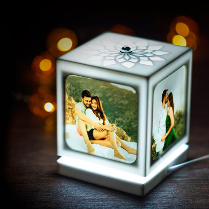 Anniversary Gift - Nostalgia Rotating Photo Lamp