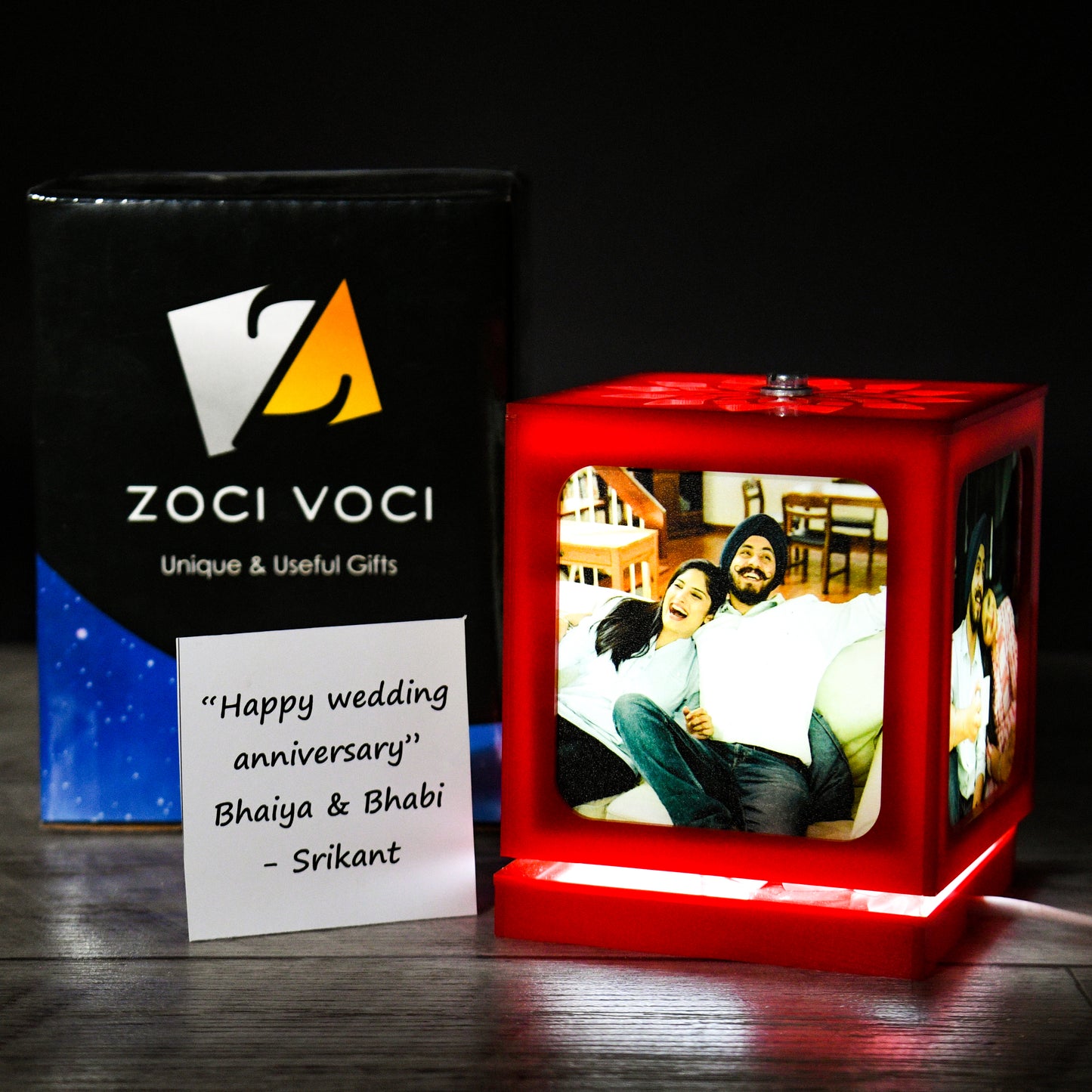 Anniversary Gift - Nostalgia Rotating Photo Lamp