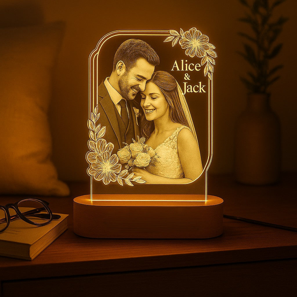Precious Memories – Engraved Acrylic Photo Lamp