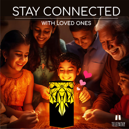 Friendship Lamps - Telepathy Raining Diamonds Design