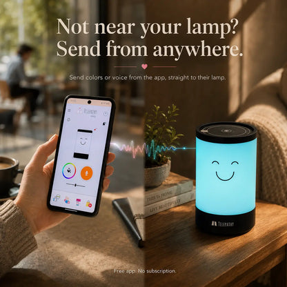 Telepathy Voicy - Send Color & Voice Messages - World's 1st friendship lamp with voice messages