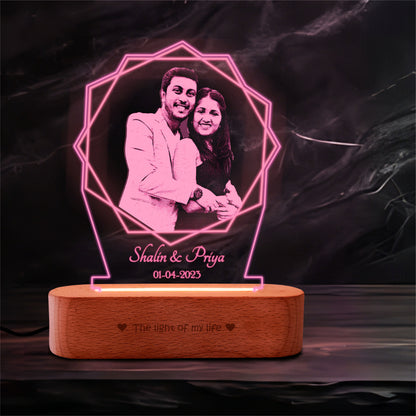Lotus Light Photo Frame